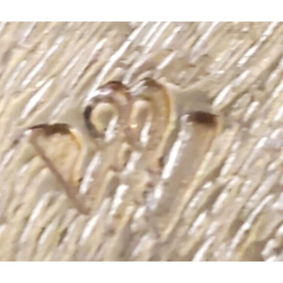 VTG Brooch Enamel Cloisonne Iris Flower Sign World Wide Imports MCM Blk/Grn Pin - Picture 14 of 14